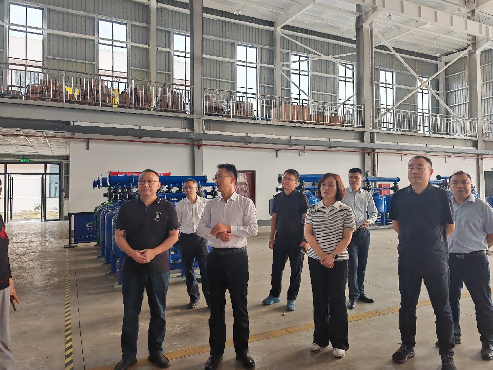 县领导调研多灵环保，共谋高新区绿色发展